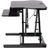Rehausseur de bureau assis-debout d'angle StarTech.com avec tiroir de clavier - Grand
