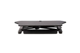 Rehausseur de bureau assis-debout d'angle StarTech.com avec tiroir de clavier - Grand