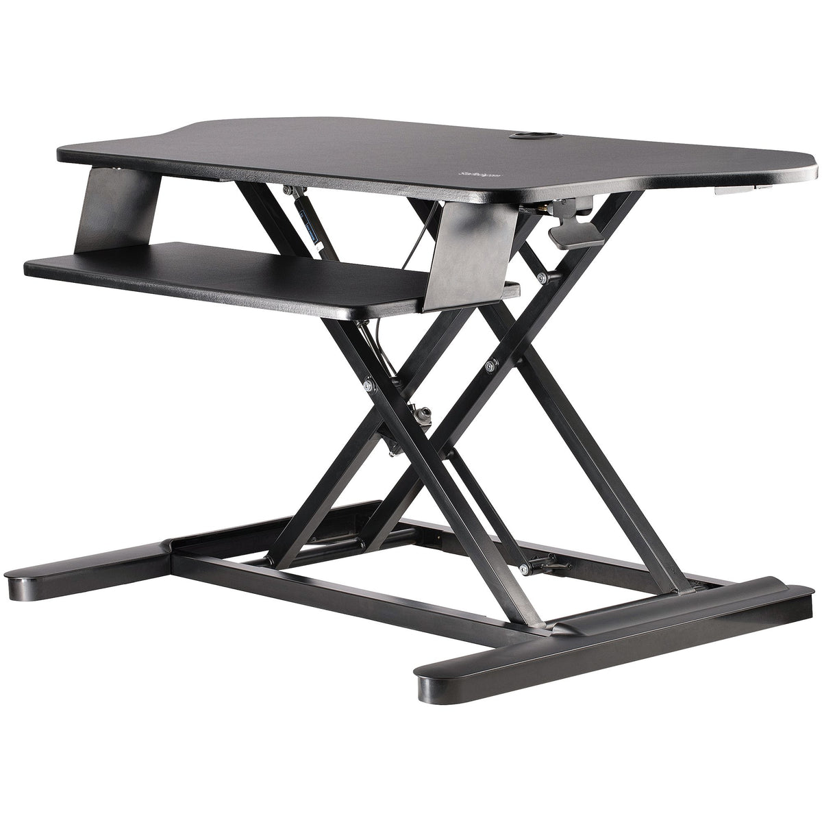 Rehausseur de bureau assis-debout d'angle StarTech.com avec tiroir de clavier - Grand