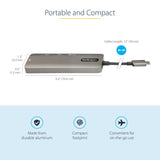 StarTech.com USB C Multiport Adapter - USB-C to HDMI 2.0b 4K 60Hz (HDR