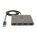 StarTech.com Adaptateur USB 3.0 vers quad HDMI, USB vers 4x moniteur HDMI