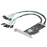 StarTech.com 8 Port SATA PCIe Card, PCI Express 6Gbps Expansion Adapte