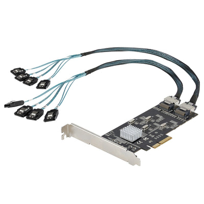 StarTech.com 8 Port SATA PCIe Card, PCI Express 6Gbps Expansion Adapte