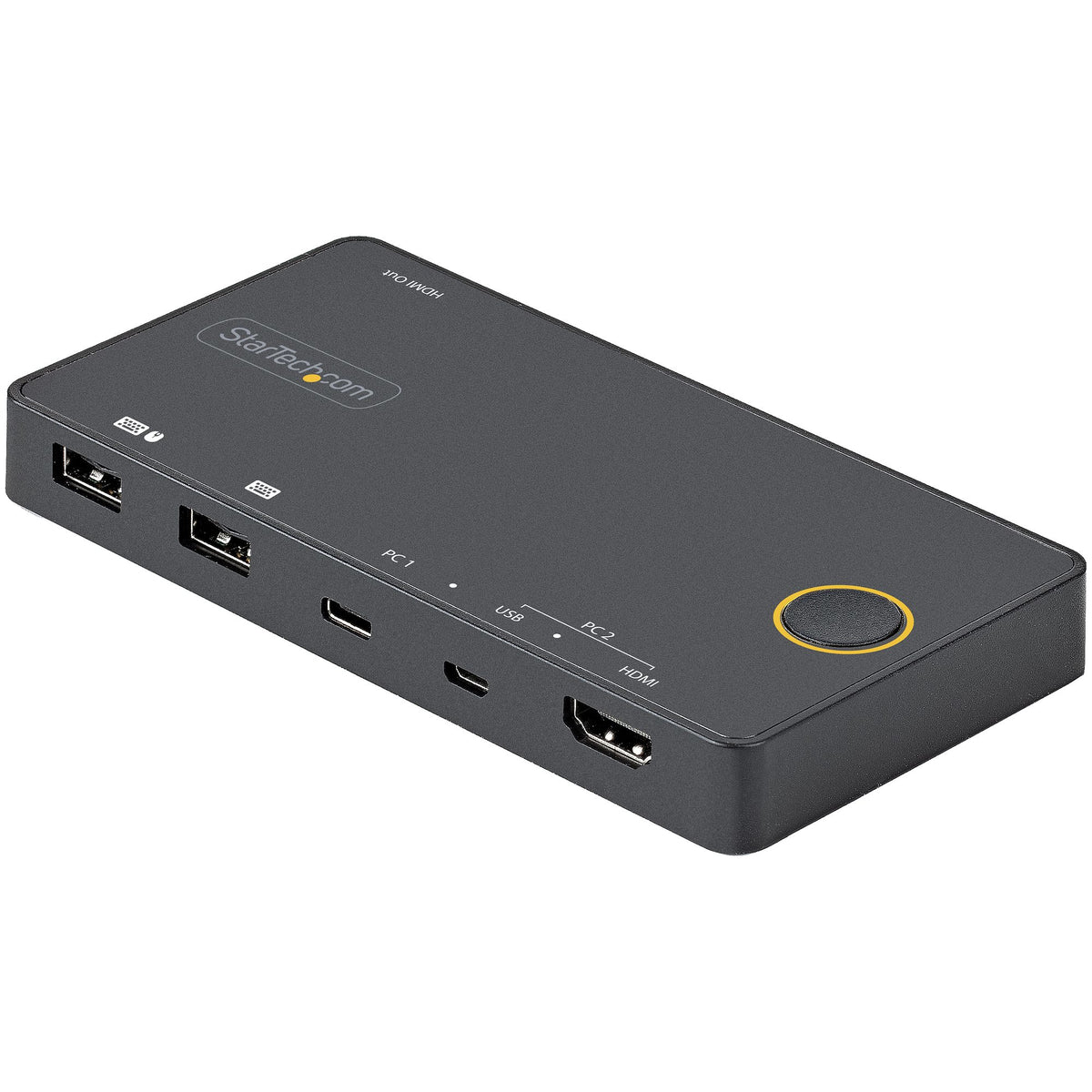StarTech.com 2 Port Hybrid USB-A + HDMI & USB-C KVM Switch - Single 4K