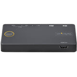 StarTech.com 2 Port Hybrid USB-A + HDMI & USB-C KVM Switch - Single 4K