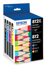 Epson T812XL-BCS 4-Pack Ink Cartridge Combo