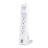 Parafoudre CyberPower P406U blanc 4 sorties CA 125 V 1,8 m