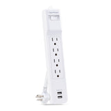 Parafoudre CyberPower P406U blanc 4 sorties CA 125 V 1,8 m