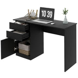 Modern Computer Desk, Writing Workstation with Storage Drawer and Cabinet for Living Room