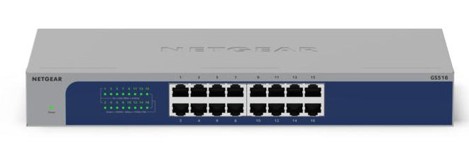 NETGEAR GS516v3 Unmanaged Gigabit Ethernet (10/100/1000) Grey