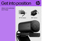 HP 325 FHD Webcam - 1080p with Auto Light Correction
