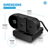 HP 325 FHD Webcam - 1080p with Auto Light Correction