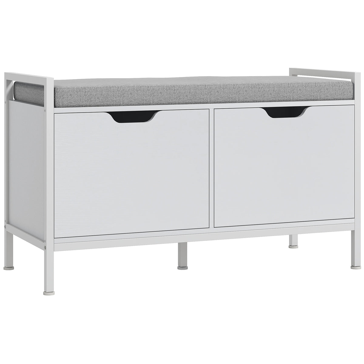 Shoe Storage Bench with Seat Cushion, Shoe Cabinet for Hallway