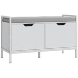 Shoe Storage Bench with Seat Cushion, Shoe Cabinet for Hallway