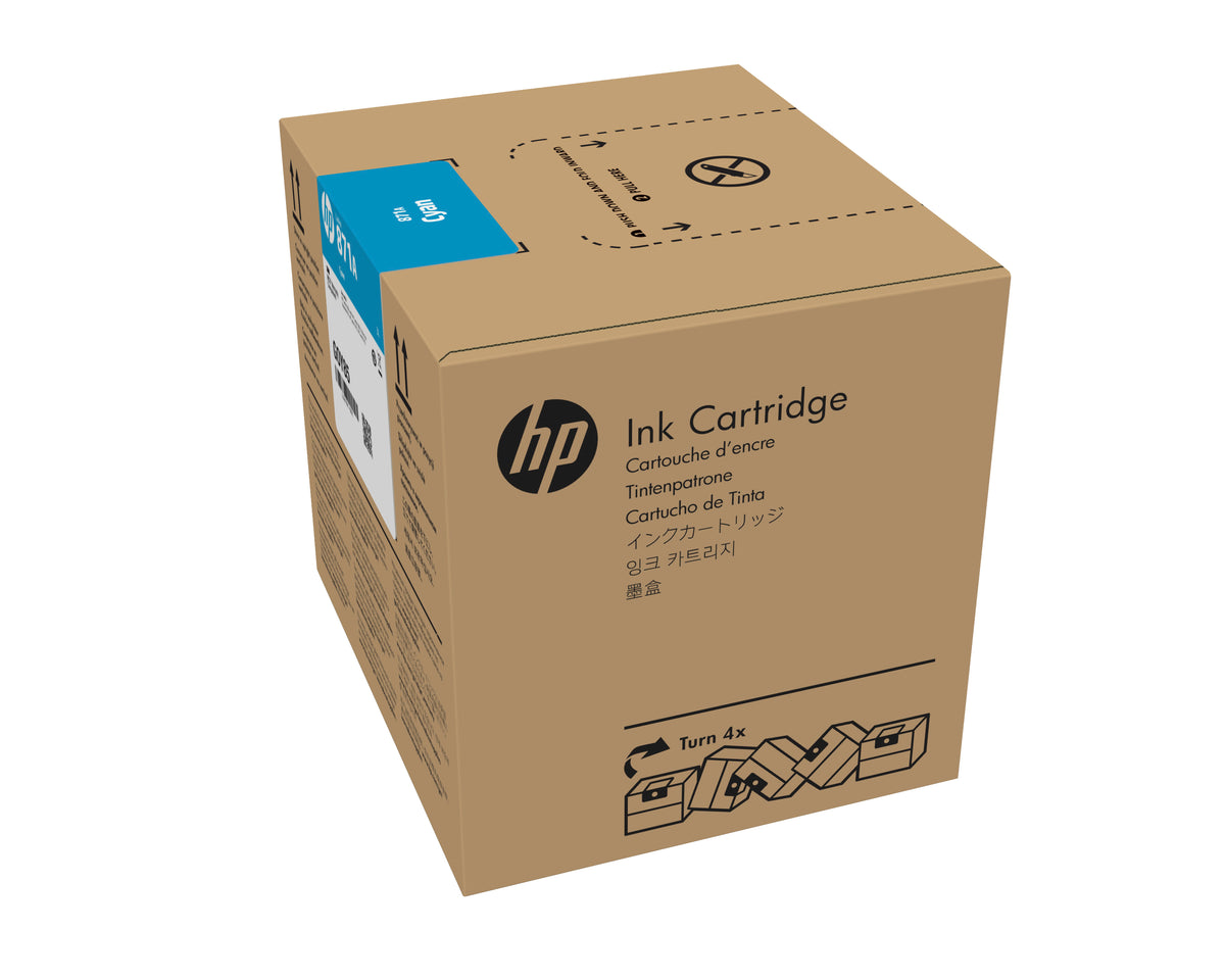 HP 871A 3-liter Cyan Latex Ink Cartridge