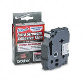 Brother TZeS941 18mm Extra Strength Label Tape - Black/Silver