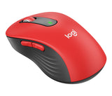 Souris sans fil Logitech M650 L - Rouge, Droitier