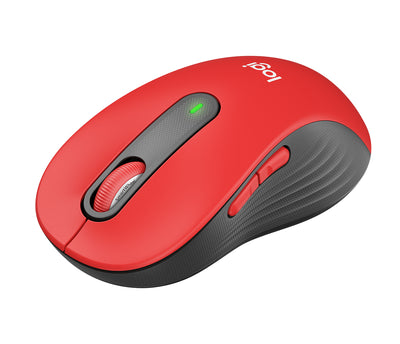Logitech M650 L Wireless Mouse - Red, Right-Hand