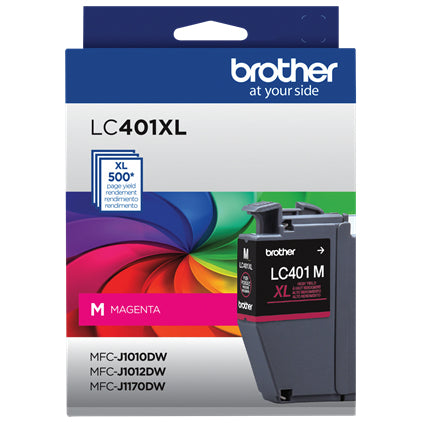 Cartouche d'encre magenta haute capacité Brother LC401XLMS