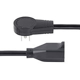 StarTech.com 10ft (3m) Power Extension Cord - 360° Rotating Flat Plug