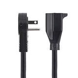 StarTech.com 10ft (3m) Power Extension Cord - 360° Rotating Flat Plug