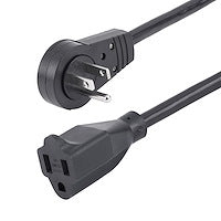 StarTech.com 10ft (3m) Power Extension Cord - 360° Rotating Flat Plug