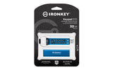 Kingston Technology IronKey 32GB Keypad 200, FIPS 140-3 Lvl 3 AES-256
