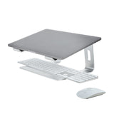 StarTech.com Support pour Ordinateur Portable - Rehausseur de Bureau pour Laptop jusqu'à 5kg, Aluminium, Argent