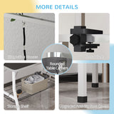 Foldable Dog Grooming Table with Adjustable Grooming Arms, Storage Shelf, 42
