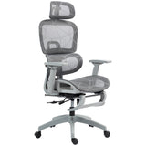 Mesh Office Chair with 3D Armrest, High Back Desk Chair with Lumbar Support, 135° Reclining, Adjustable Headrest
