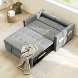 Canapé-lit Convertible, Petit Causeuse Lin Futon pour Salon