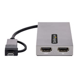 StarTech.com USB to Dual HDMI Adapter, USB A/C to 2x HDMI Displays (1x
