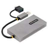 StarTech.com USB to Dual HDMI Adapter, USB A/C to 2x HDMI Displays (1x