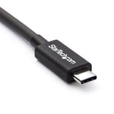 StarTech.com 2m (6.6ft) Thunderbolt 3 Cable, 20Gbps, 100W PD, 4K, Thun