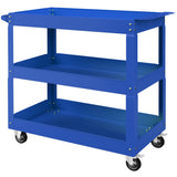 3 Tier Rolling Tool Cart with Wheels, 330 LBS Capacity Heavy Duty Utility Cart, Mobile Service Cart for Garage
