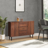 Kitchen Storage Sideboard, Buffet Cabinet with 2 Cupboard, 3 Drawers and Adjustable Shelves for Living Room