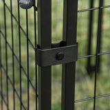Outdoor Dog Kennel, Lockable Pet Playpen Crate with Top Cover