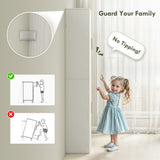 Tall Bathroom Cabinet, Slim 6-Tier Bathroom Floor Cabinet with 2 Doors and 4 Adjustable Shelves