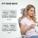 Ergonomic Office Chair, Swivel Desk Chair with Adjustable Lumbar Support, Headrest and Height