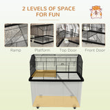 Hamster House Gerbil Habitat for Dwarf Hamster with Wheels