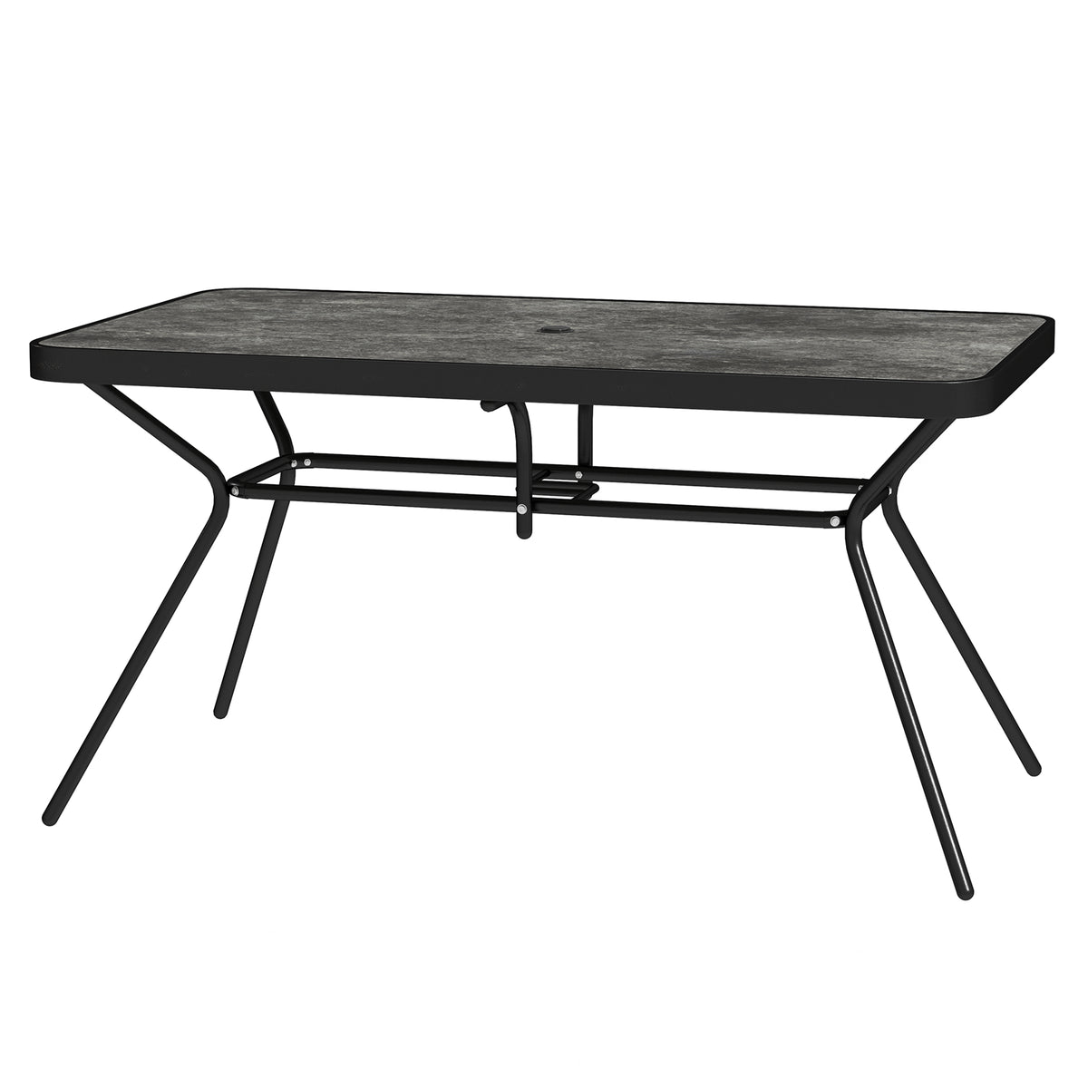 Rectangle Outdoor Dining Table for 6, with 1.7