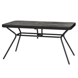 Rectangle Outdoor Dining Table for 6, with 1.7
