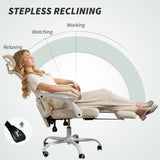 Ergonomic Office Chair, Mesh Reclining Desk Chair with Adjustable Lumbar Support, Headrest