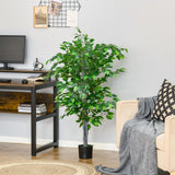 4.5ft Ficus Artificial Plant with Realistic Leaves