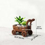 Wagon Flower Planter Cart with Wheels