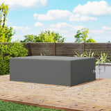 Housses de mobilier patio, tissu Oxford 600D robuste coupe-vent anti-UV pour table à manger chaise ensemble mobilier extérieur, 108