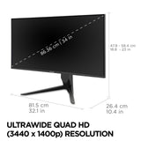 Moniteur informatique ViewSonic VX Series VX3418-2K 86,4 cm (34
