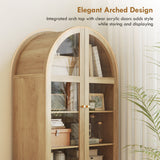 Armoire pantry à arche, armoire de rangement ferme 71