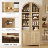 Armoire pantry à arche, armoire de rangement ferme 71