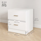 Bedside Table with 2 Drawers